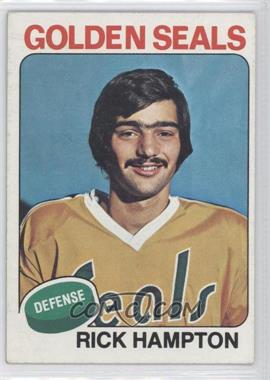 1975-76 Topps #65 - Rick Hampton - Courtesy of CheckOutMyCards.com, California Golden Seals, unibrow, hockey, hockey cards