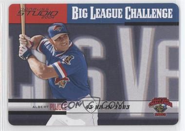 2004 Studio Big League Challenge Die Cut #9 - Albert Pujols Bat Up/500 - Courtesy of CheckOutMyCards.com